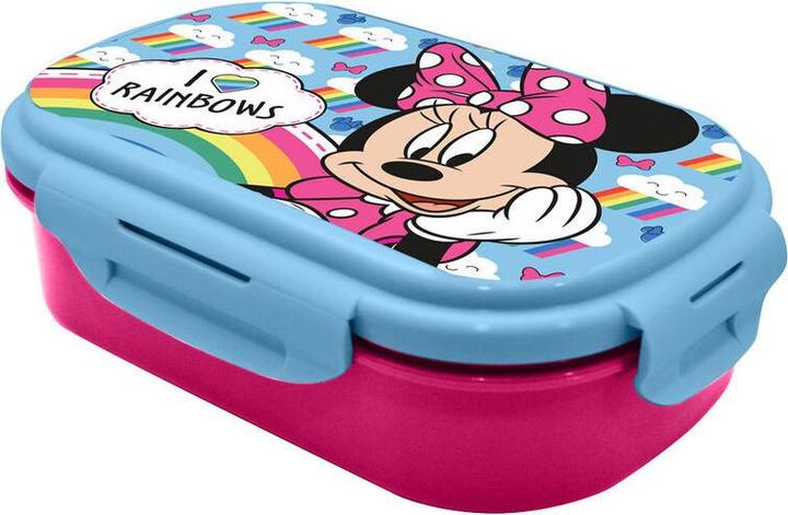 Disney Minnie Rainbows sandwich box + cutlery