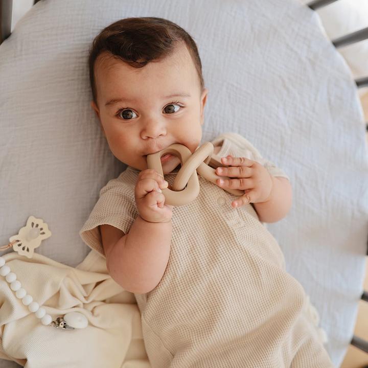 Actual product image Mushie Silicone teething ring Tradewinds (3 Months)