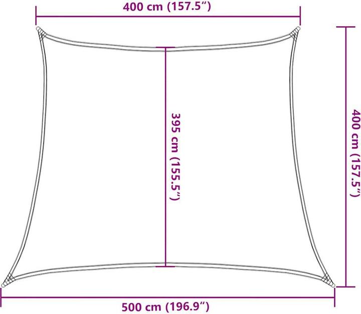 Produktbild vidaXL Sonnensegel (500 x 400 cm)
