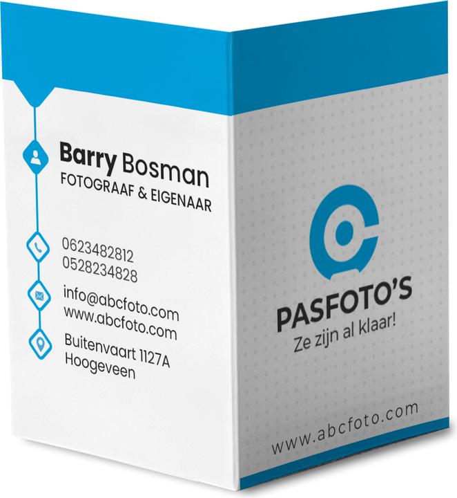 Actual product image Benel Passport photo folder white with picture 1000 pcs.