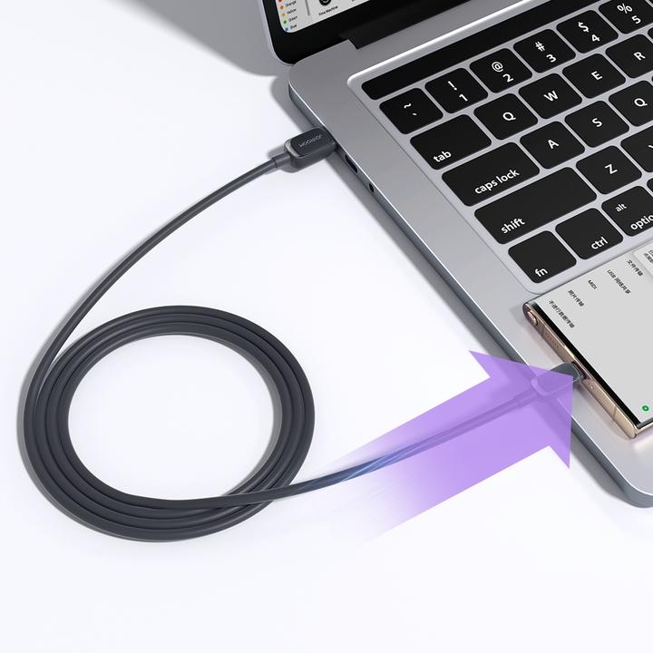 Actual product image Joyroom Color Series USB-A - Micro-USB Cable 2.4A, 2m - Black (2 m)