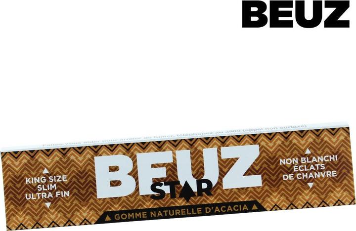 Produktbild Beuz Papers King Size Slim Star Unbleached 1pc