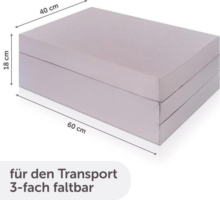 Actual product image Alvi Travel bed mattresses Travel bed mattress comfort - 60 x 120 cm / height 6 cm (60 x 120 cm)