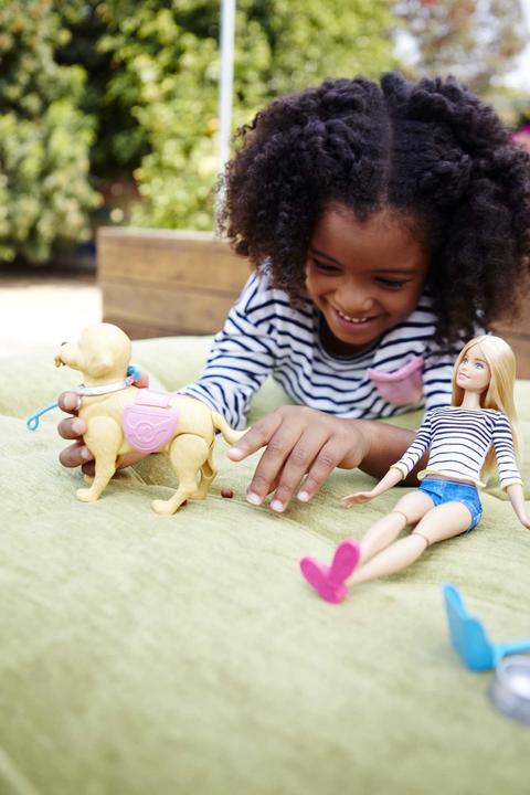 Actual product image Barbie dog walk puppies
