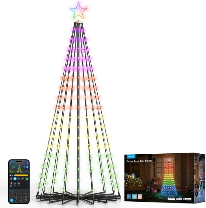 Actual product image Govee Cone Tree Lights
