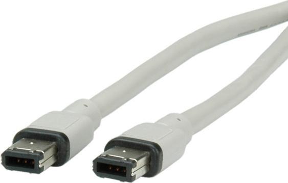 Roline IEEE1394a FireWire Cable, 6/6-pin, Type A-A 1.8 m (1.80 m, FireWire)