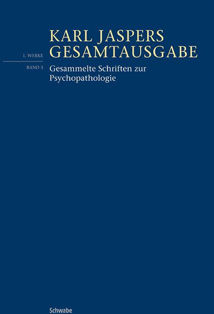 Produktbild Gesamtausgabe I/3 (Deutsch, Chantal Marazia, Karl Jaspers, 2019)