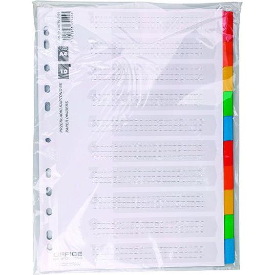 Office Products, Dokumentenablage, Dėžutės A4, 227x297, laminuotos, mix, 10 kortelių (21071011-99) (A4)