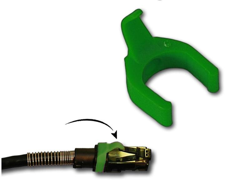 Actual product image PatchSee Cable Clip Color, Set= (10 cm)