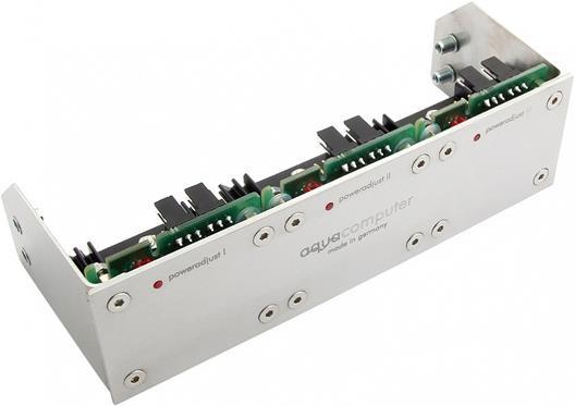 Produktbild Aqua Computer Einbaublende für poweradjust 2 USB, Edelstahl gebürstet