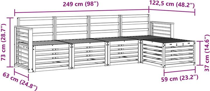 Produktbild vidaXL Outdoor-Sofagarnitur