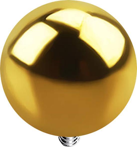 Immagine prodotto Star Piercing Sfera di ancoraggio dermico placcata in oro (senza ottone, Acciaio chirurgico 316L)
