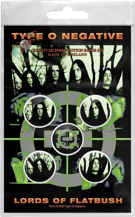 Actual product image Type O Negative Lords Of Flatbush Pin Button Badge