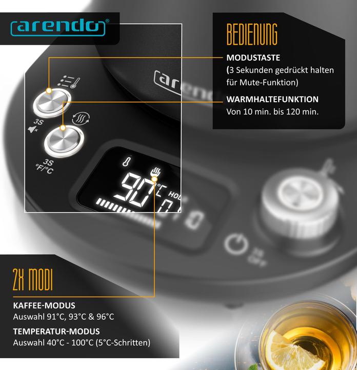Actual product image Arendo Kettle (1 l)