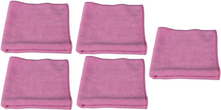 Edi Baur Mikrofaser-Reinigungstuch Long Life 5 Stück, Rot (5 Stk.)