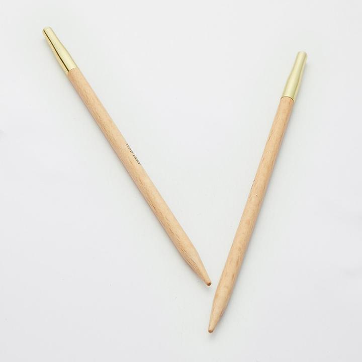 Actual product image Knitpro interchangeable circular knitting needles Basix Birch