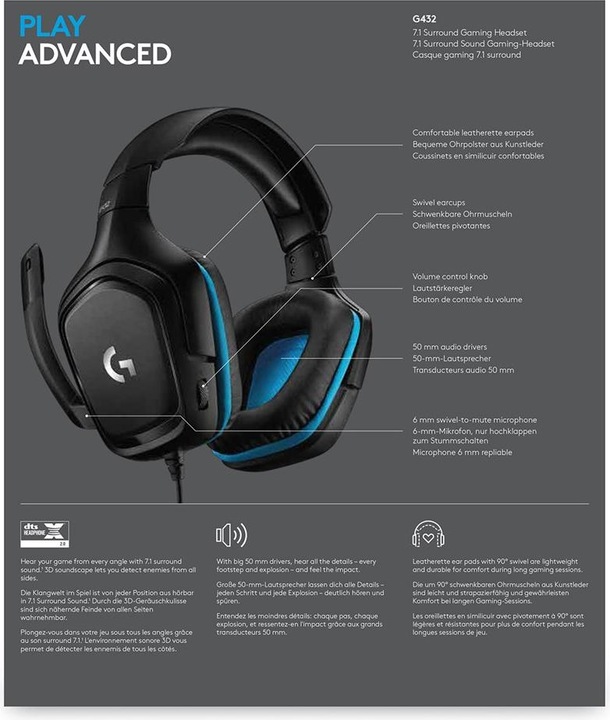 Produktbild Logitech G G432 (Kabelgebunden)