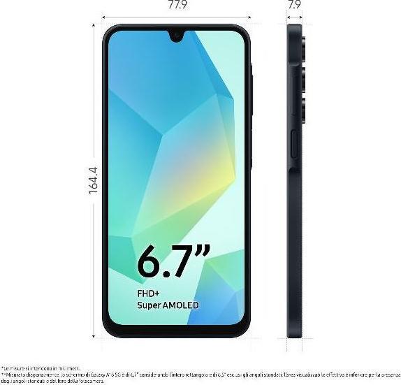 Actual product image Samsung Smartphone Galaxy A16 4/128GB Black (128 GB, Black, 6.70", Hybrid Dual SIM, 4G)