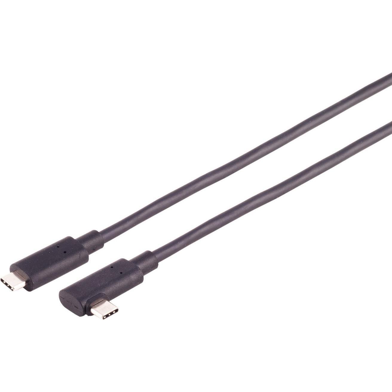 Shiverpeaks S/CONN maximum connectivity USB Anschlusskabel, Optisches USB-C Kabel, 3.2, 10Gbps, PD, 90°, 7,0m (7 m, USB ...