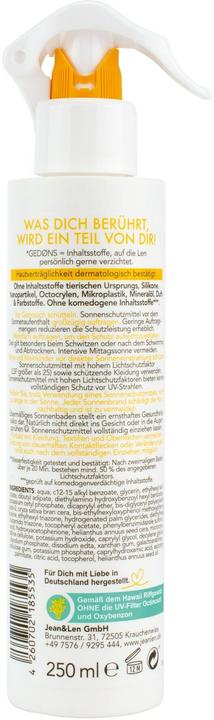 Actual product image Jean & Len Sonnenschutz (SPF 30, 250 ml)
