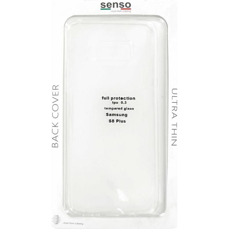 Senso Back Cover+gehärtetes Glas Samsung S8 Plus (Samsung Galaxy S8+), Smartphone Hülle