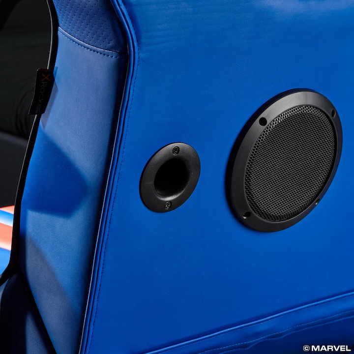 Actual product image X Rocker Fauteuil à piédestal Audio 2.1 Elite Marvel officiel Spider-Man