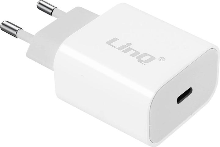 Immagine prodotto LinQ Caricatore veloce USB-C Power Delivery 20W, caricatore da parete, - Bianco (20 W)
