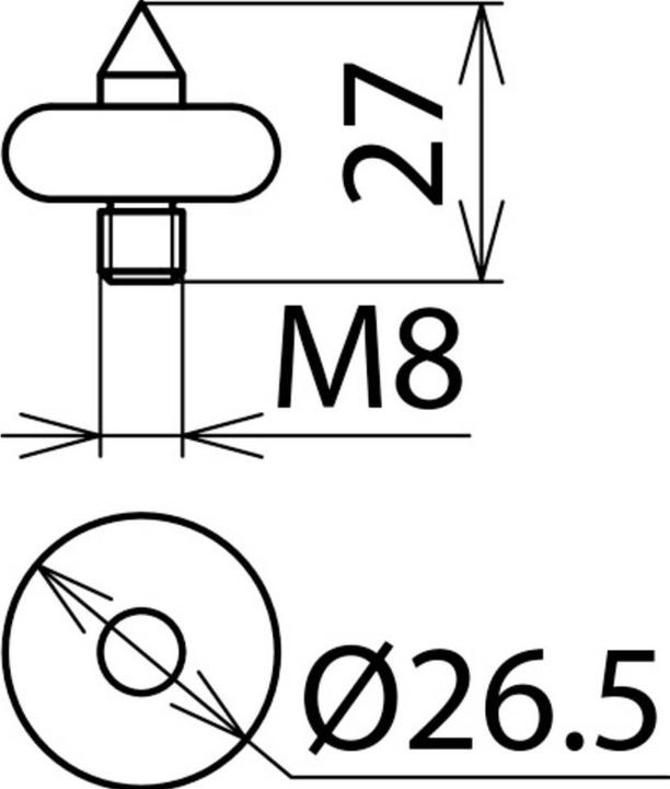 Productafbeelding Dehn Ui-elektrode van 3kV w. punt u. 766913