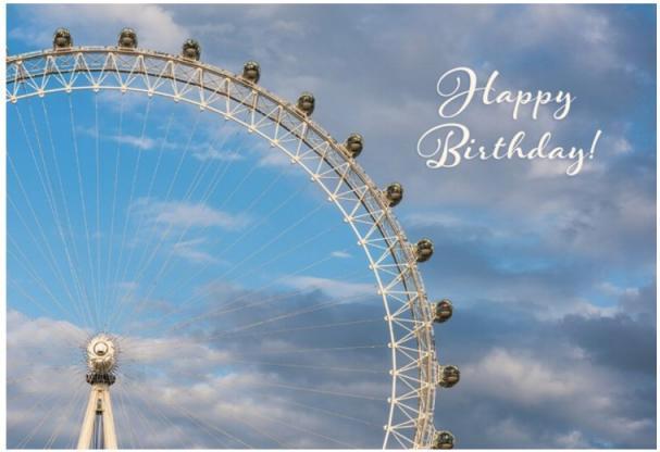 Immagine prodotto Biglietto d'auguri Ferris Wheel landscape, doppio biglietto (1 pz.)