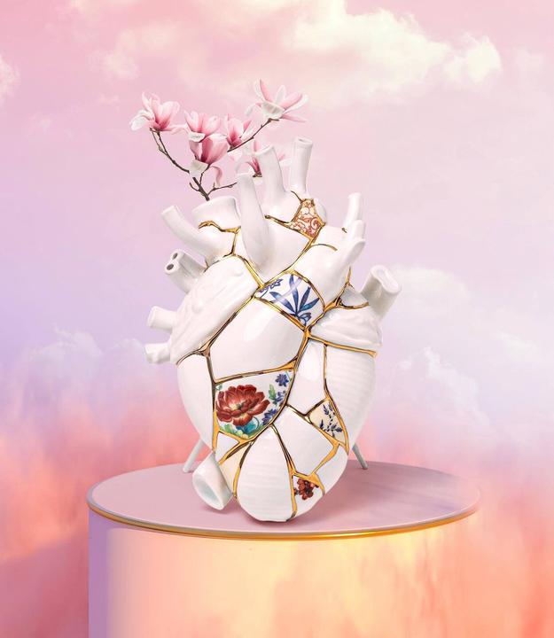 Produktbild Seletti Vase Kintsugi Love In Bloom Heart (1 x)