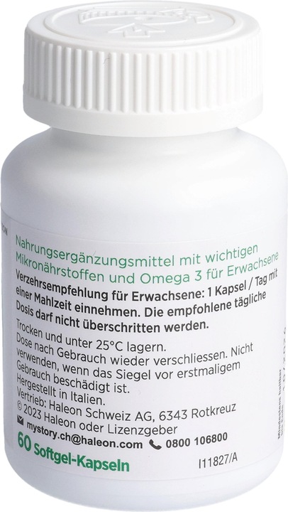 Valori nutrizionali e ingredienti Centrum Multi più Omega 3 (60 Pezzo/i, Pillole, 120 g)
