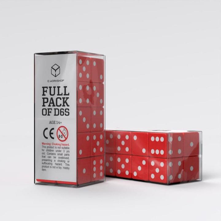 Produktbild Q Workshop Würfel Set Full Pack D6 Rot (20)