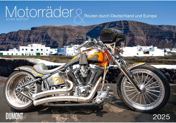 Produktbild Motorräder & Routen 2025 - Broschürenkalender - mit Schulferientabelle - Format 42 x 29 cm (42 x 29 cm, Harter Einband, Deutsch)