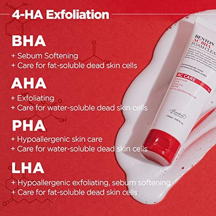 Actual product image Benton AC BHA foam cleansing (Cleansing Foam, 120 ml)