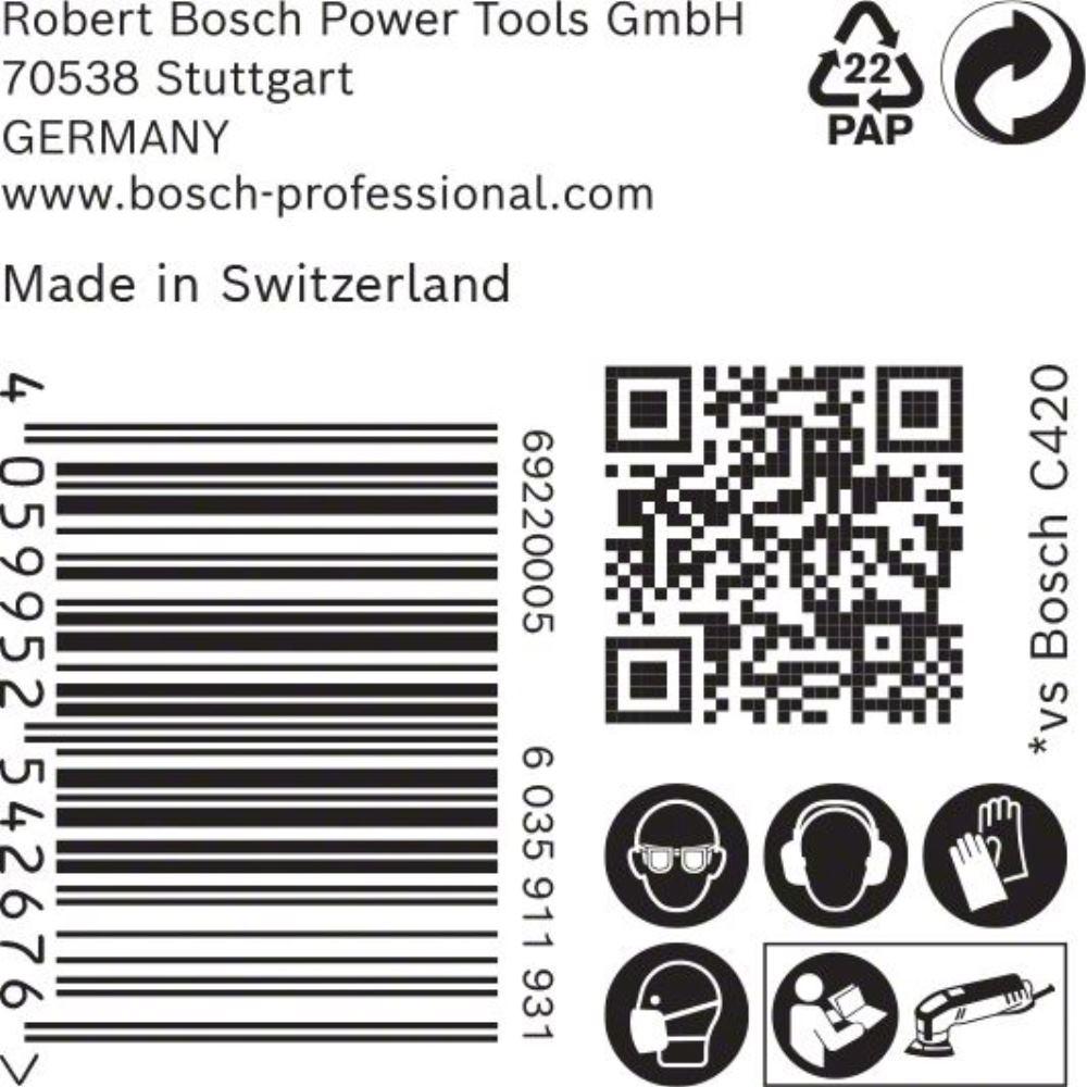 Thumbnail - Bosch Professional Zubehör, Schleifmittel, EXPERT C470 Schleifpapier für Deltaschleifer, 93 mm, G 100, 50 Stück (100)