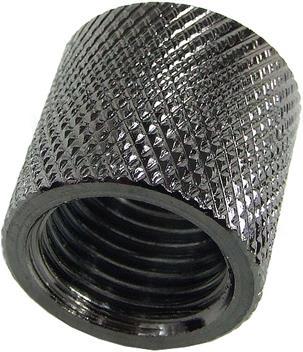 Produktbild Aquatuning Muffe G1/4 zu G1/4 gerändelt black nickel