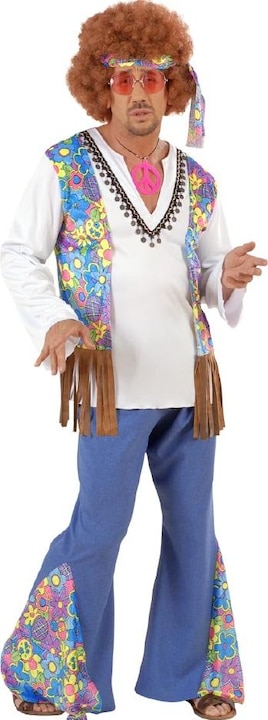 Produktbild Widmann Hippie Kostüm: Flower Power Outfit (XXL)