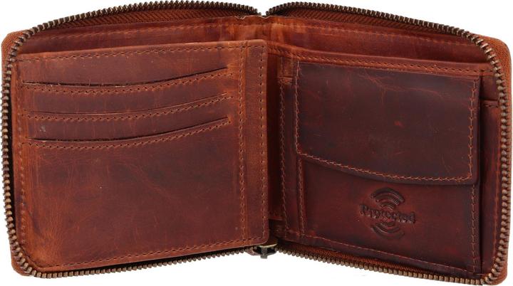 Actual product image Greenland Nature Soft & Safe wallet RFID leather 12 cm