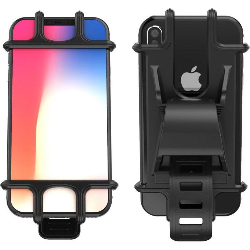 Hurtel Silicone bicycle phone holder - black, Smartphone Halterung, Schwarz