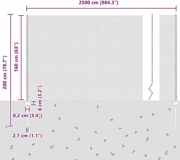 Produktbild vidaXL Aussenbarriere
