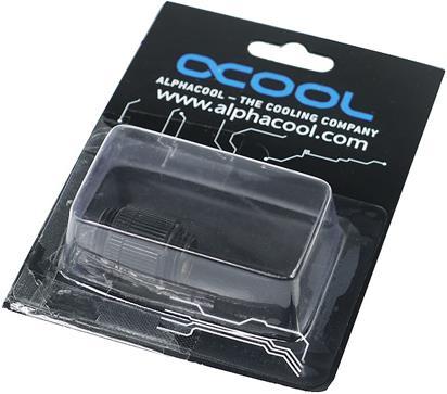 Actual product image Alphacool HF Double nipple G1/4 ET to G1/4 ET rotatable Deep Black