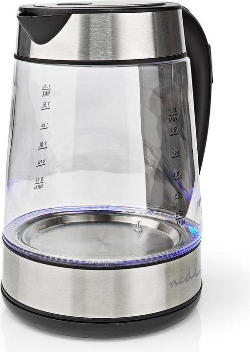 Produktbild Nedis Wasserkocher - Glasgehäuse - Temperaturanzeige - Variable Temperaturen (60, 70, 80, 90, 100 (1.70 l)