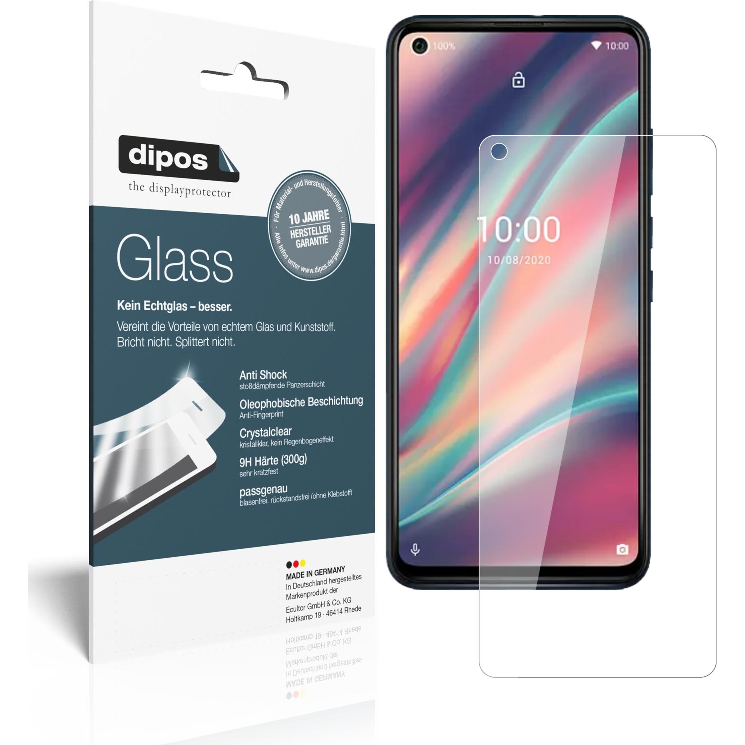 Dipos Displayschutz Anti-Shock (1 Stück, Wiko View 5 Plus), Smartphone Schutzfolie, Transparent