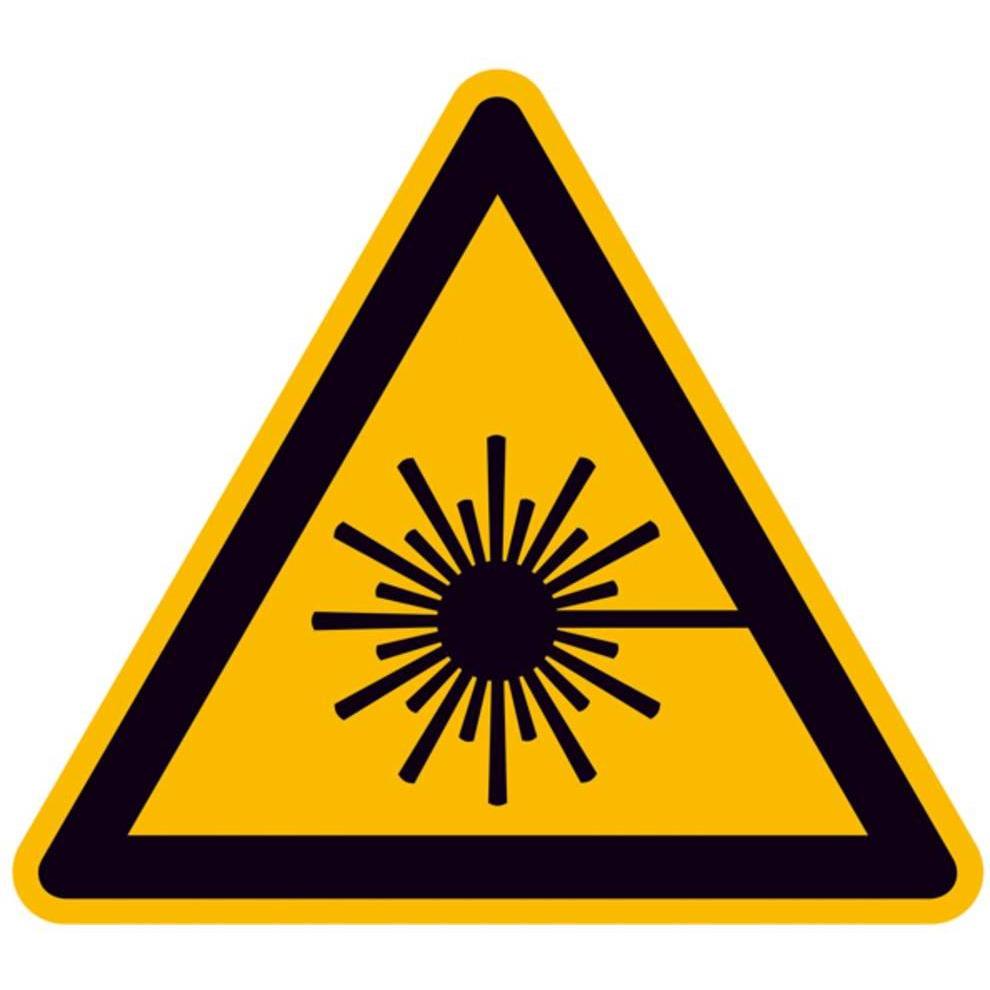 Wolk, Segnaletica di sicurezza, Warnschild Laser Aluminium 315 mm ISO 7010 1 St.