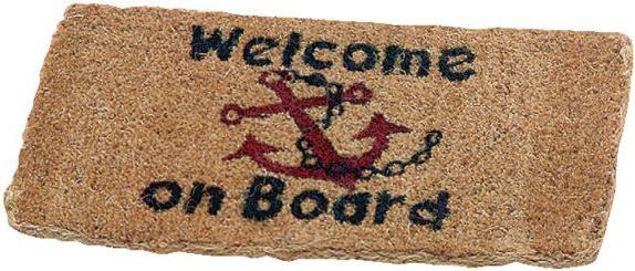 Immagine prodotto Talamex Zerbino "Welcome on Bord" marrone (25 x 50 cm)