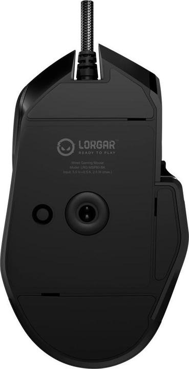 Actual product image Lorgar Computer mouse MSP80, 8000 Hz Gaming Mouse Pro, Black