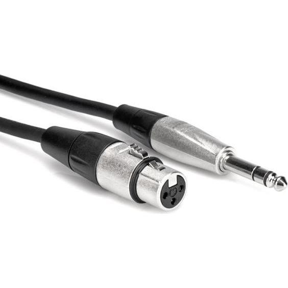 Hosa HXS-003 XLR female zu Klinkenstecker 6,3mm 1m (1 m), Audio Kabel
