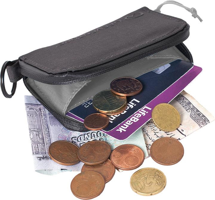 Actual product image Lifeventure RFiD Coin Wallet, Recycled, Grey