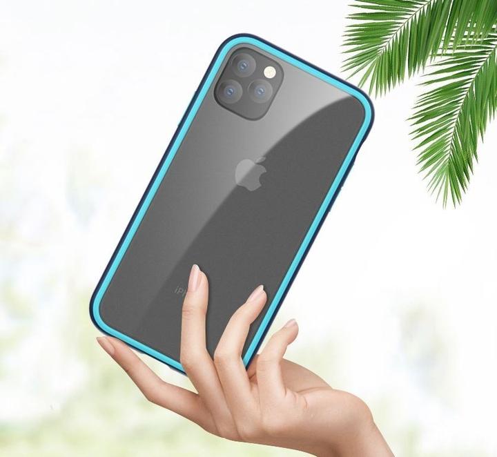 Actual product image Comma Joy elegant anti-shock case iPhone 11 Pro blue (Apple iPhone 11 Pro)