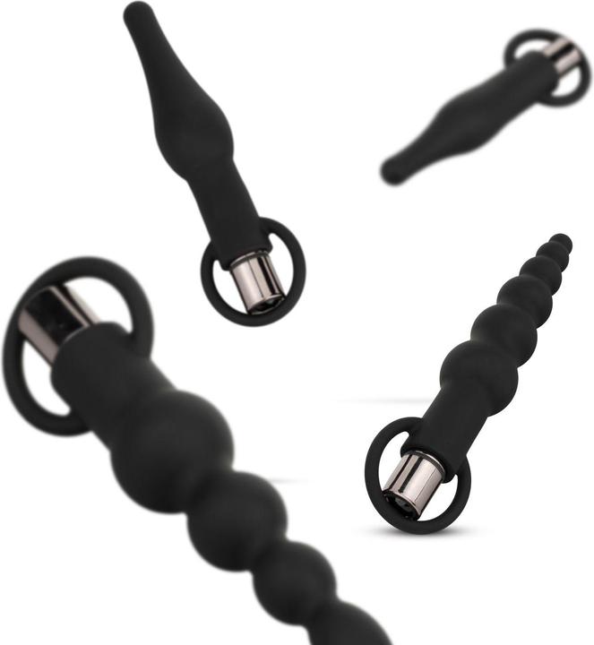 Produktbild Easytoys Anale Plugs mit BulletVibrator Schwarz